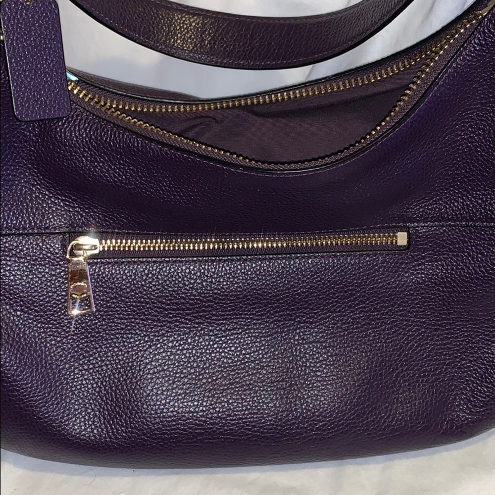 Coach purple handbag - Picture 3 of 4